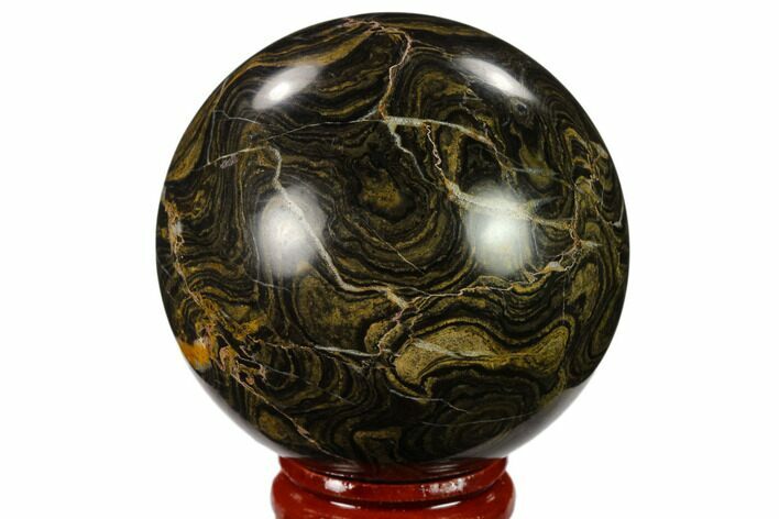 Polished Stromatolite (Greysonia) Sphere - Bolivia #134728